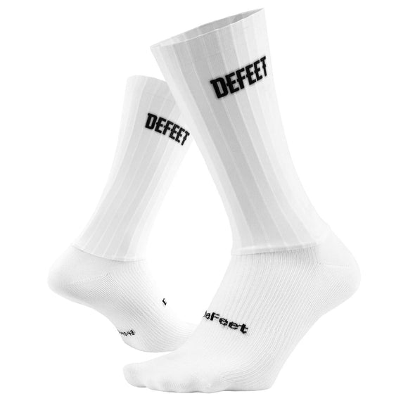 DeFeet Evo Jet 6.75" Socks 9.5-11.5 Large White