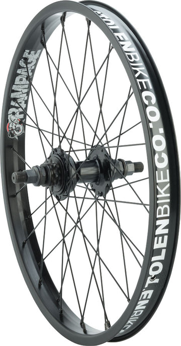 Stolen Rampage Rear Wheel - 20" 14 x 110mm Rim Brake LSD Cassette BLK Clincher