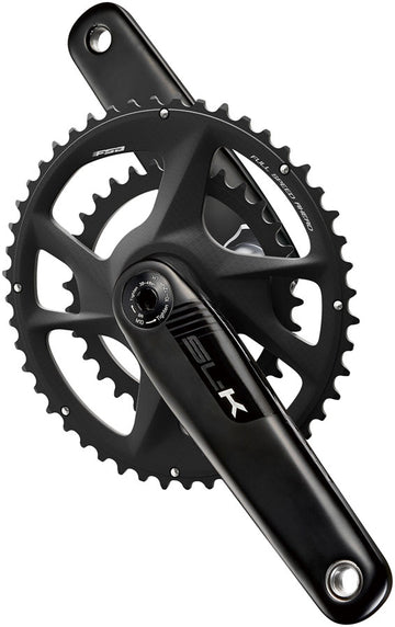 Full Speed Ahead SL-K 2x Modular Carbon Crankset - 170mm For Shimano HG+ 12-Speed 50/40t DM/90 BCD 30mm 386EVO Spindle BLK