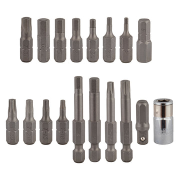 Pedros Hex Bit Set II Hex Wrenches 18 Pieces