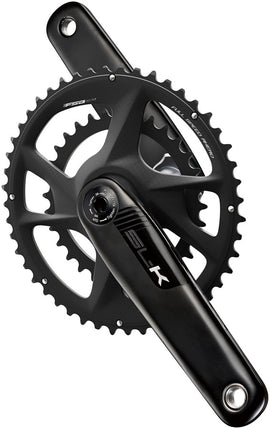 Full Speed Ahead SL-K 2x Modular Carbon Crankset - 175mm For Shimano HG+ 12-Speed 50/34t DM/90 BCD 30mm 386EVO Spindle BLK