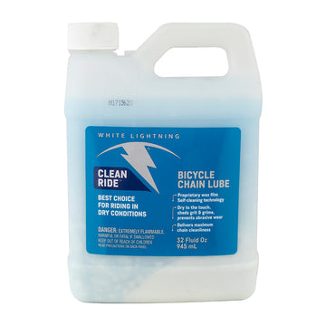 White Lightning Clean Ride Bike Chain Wax Lube - 32oz Bulk