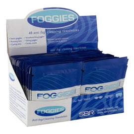 Sbr sports Foggies AntiFog Wipes Box of 48 Goggle Wipes