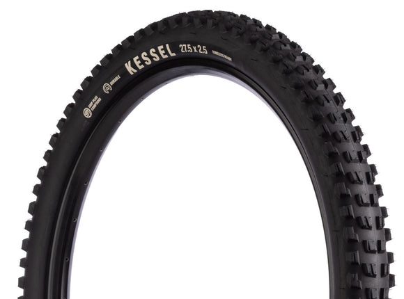 Teravail Kessel Tire - 27.5 x 2.5 Tubeless Folding BLK Durable Grip Plus Compound