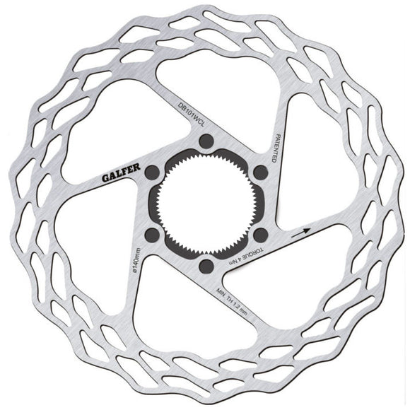 Galfer Road Disc Brake Rotor - 140mm Centerlock 1.8mm