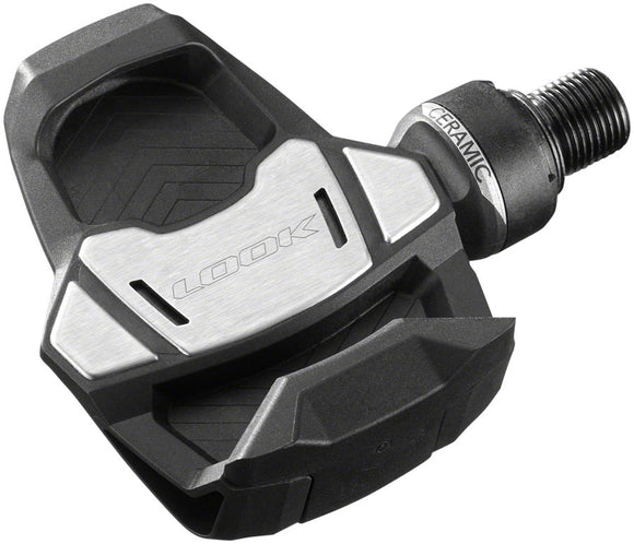 LOOK KEO Blade Carbon Ceramic Pedals - Single Sided Clipless Chromoly 9/16" BLK 56mm QF 12Nm