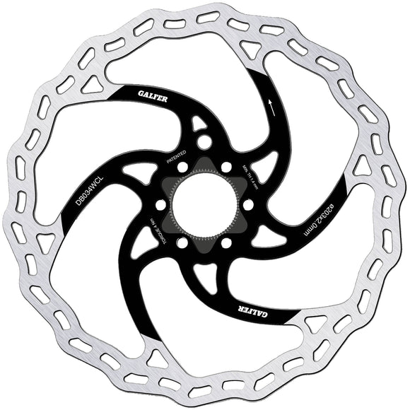 Galfer 203mm Rotor Center Lock 2.0mm Black/Silver