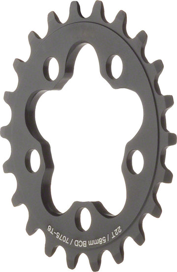 MSW Chainring - 22T 58mm BCD Inner Black