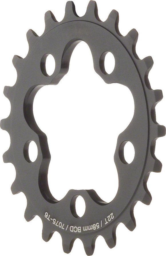 MSW Chainring - 22T 58mm BCD Inner Black