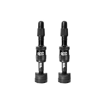 E*thirteen Quick Fill Plasma Valves(19-23mm Rim) Pair - Blk  