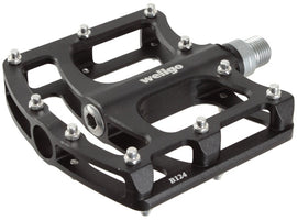 Wellgo B124 Platform Pedals 9/16" - Black 