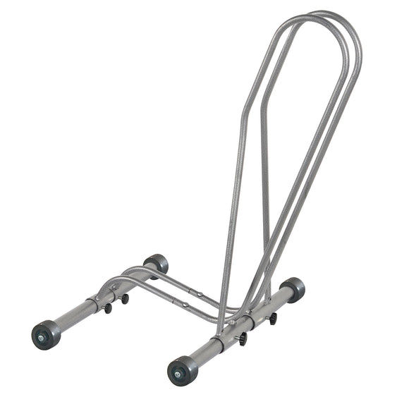 Delta Adjustable Floor Stand with Wheels: Holds One Bike