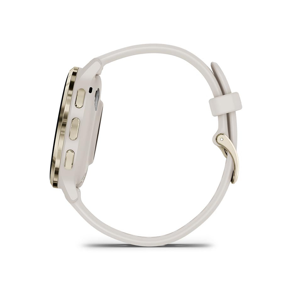 Garmin Venu 3S Watch Watch Color: Ivory Wristband: Ivory - Silicone
