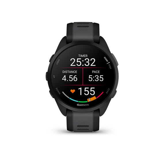 Garmin Forerunner 165 Music Running Watch - Black/Slate Gray