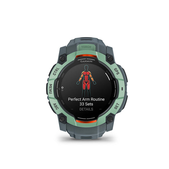 Garmin Instinct 3 50mm AMOLED Watch Watch Color: Neo Tropic Wristband: Twilight - Silicone