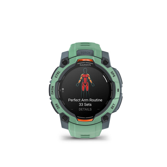 Garmin Instinct 3 45mm AMOLED Watch Watch Color: Neo Tropic Wristband: Neo Tropic - Silicone