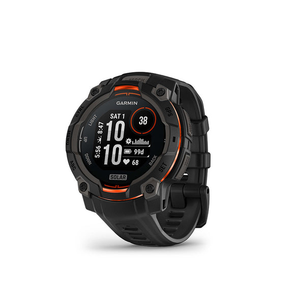 Garmin Instinct 3 GPS Smartwatch - 45mm Solar Black/Black
