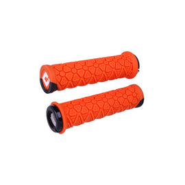ODI Vanquish Grips - Orange/Black Lock-On