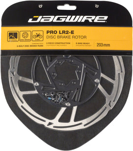 Jagwire Pro LR2-E Ebike Disc Brake Rotor Magnet - 203mm 6-Bolt Silver/BLK