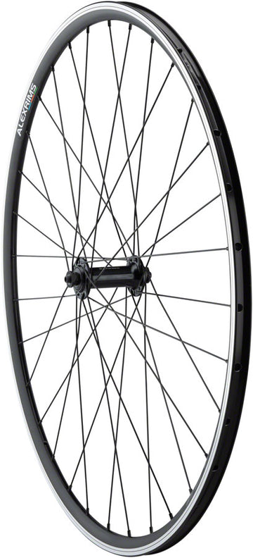 Quality Wheels Tiagra/DA22 Front Wheel - 700 QR x 100mm Rim Brake BLK Clincher 32H