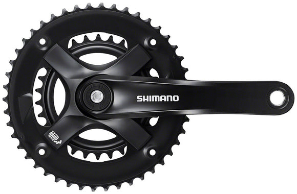 Shimano FC-TY-501-2 Crankset - 175mm 7/8-Speed 46-30t Riveted Square Taper JIS Spindle Interface BLK