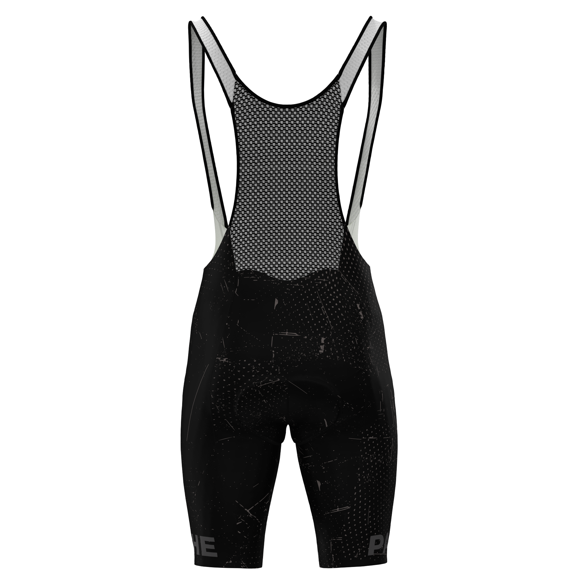 Panache Men's WT 2ND SKIN Bib Short - Black Grunge - 0