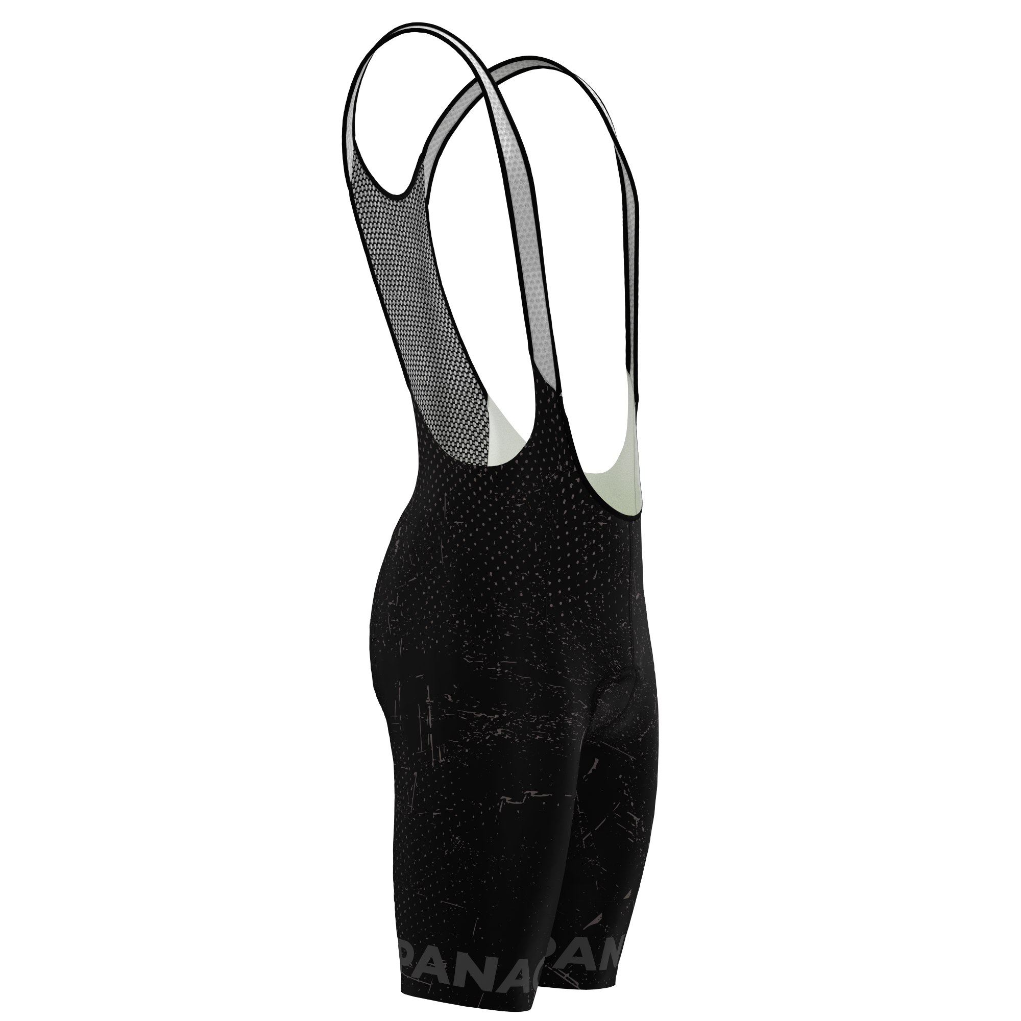 Panache Men's WT 2ND SKIN Bib Short - Black Grunge