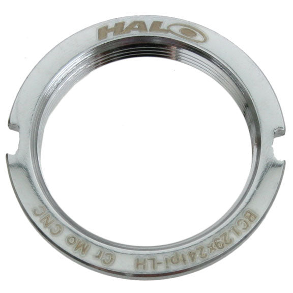 Halo Steel Track Lockring 1.29" X 24tpi Silver