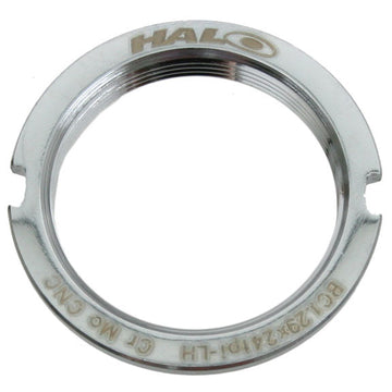 Halo Steel Track Lockring 1.29" X 24tpi Silver