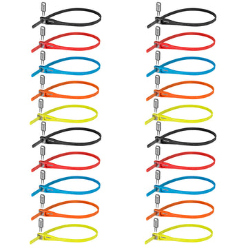 Hiplok Z Lok 20 Count Zip Key Lock Multi Color