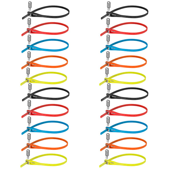 Hiplok Z Lok 20 Count Zip Key Lock Multi Color
