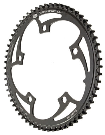 Gates Carbon Drive CDX CenterTrack Front Belt Drive Ring - 60t 5-Bolt 130mm BCD BLK