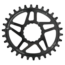 Wolf Tooth Elliptical Direct Mount Chainring - 30t RaceFace/EastonCINCH Direct Mount Drop-Stop A 6mm Offset BLK