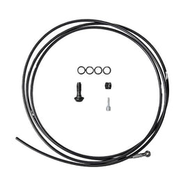 Magura Hydraulic Brake Hose - 2500mm Banjo Line Fitting Black