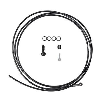 Magura Hydraulic Brake Hose - 2500mm Banjo Line Fitting Black
