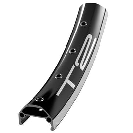 Halo T2 24" Rim CNC Sidewall 36h Black/Silver