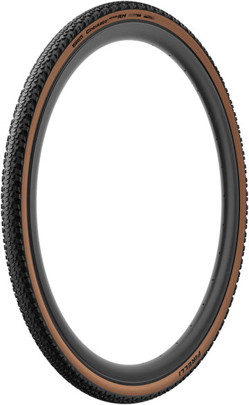 Pirelli Cinturato Gravel RM Tire - 700 x 55 Tubeless Folding Classic Tan SmartEVO GR ProWALL Gravel High Performance