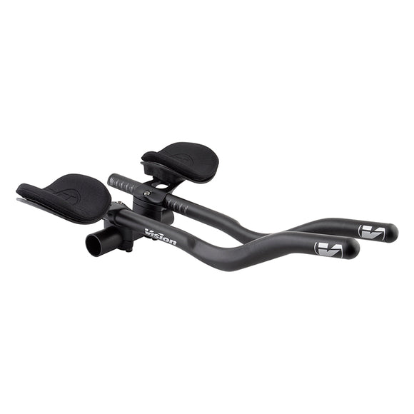 Vision TriMax Carbon Clip-ons 210–360mm Extension Range JS-Bend Shape Aero Bar Add-on – Carbon