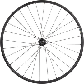 Quality Wheels Value Double Wall Series Disc Front Wheel - 650b QR x 100mm Center-Lock BLK 28H