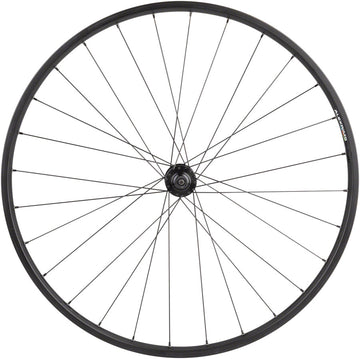 Quality Wheels Value Double Wall Series Disc Front Wheel - 650b QR x 100mm Center-Lock BLK 28H