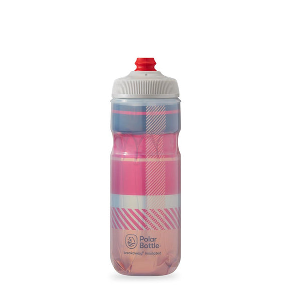 Polar/Hydrapak Breakaway Insulated 20oz Water Bottle 591ml / 20oz Pink/Navy