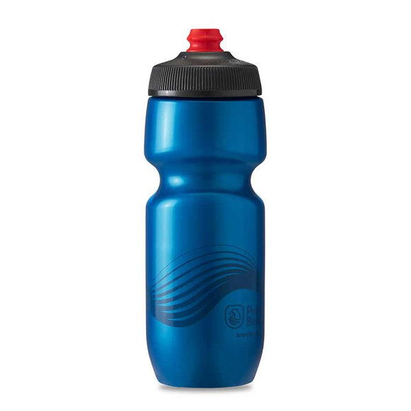 Polar/Hydrapak Breakaway 24oz Water Bottle 710ml / 24oz Deep Blue/Charcoal