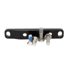 Paul Components Flat Mount Bracket Front 140/160mm w/ Bolts Black