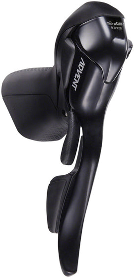 microSHIFT ADVENT Right Drop Bar Shifter Lever - 9 Speed BLK ADVENT Compatible Only