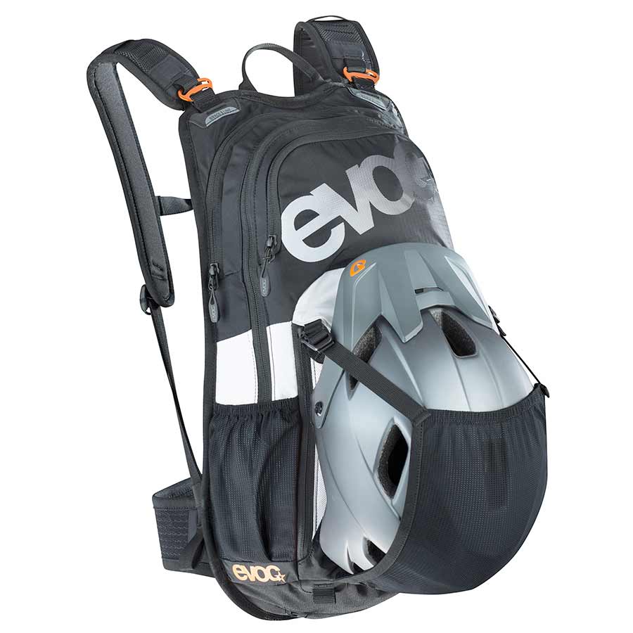 EVOC Stage 12 Hydration Bag Volume: 12L Bladder: Not inlcuded Black/White/Neon Orange
