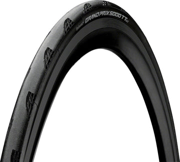 Continental Grand Prix 5000 TT TR Tire - 700 x 25 Tubeless Folding BLK BLKChili Vectran Breaker LazerGrip ACT