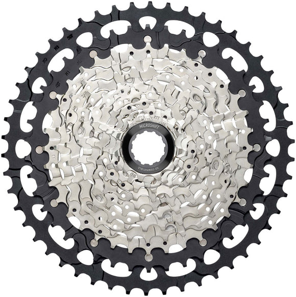 microSHIFT Advent MX G-Series Cassette - 11-Speed 11-50t Aluminum Spider Silver/BLK For XD Driver