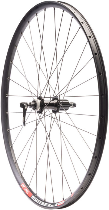 Quality Wheels Deore FH-QC300/DT E593 Rear Wheel - 29" QR x 135mm Center-Lock HG 11 BLK 32H