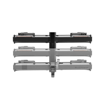 Kuat Piston Pro X Hitch Bike Rack Add-On - 1-Bike LED Lights 4-Pin Plug Kashima Coat Galaxy Gray