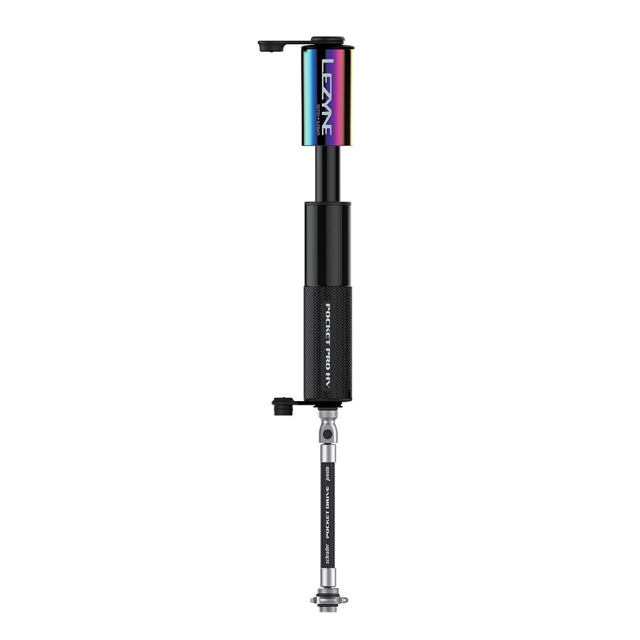 Lezyne Pocket Drive Pro HV Mini Pump - Aluminium 90psi  Presta/Schrader With Mount Neo/BLK